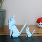 Low Poly 3D Printed Glaceon Figurine - Retro Pokemon Model - The 3D Print Smiths
